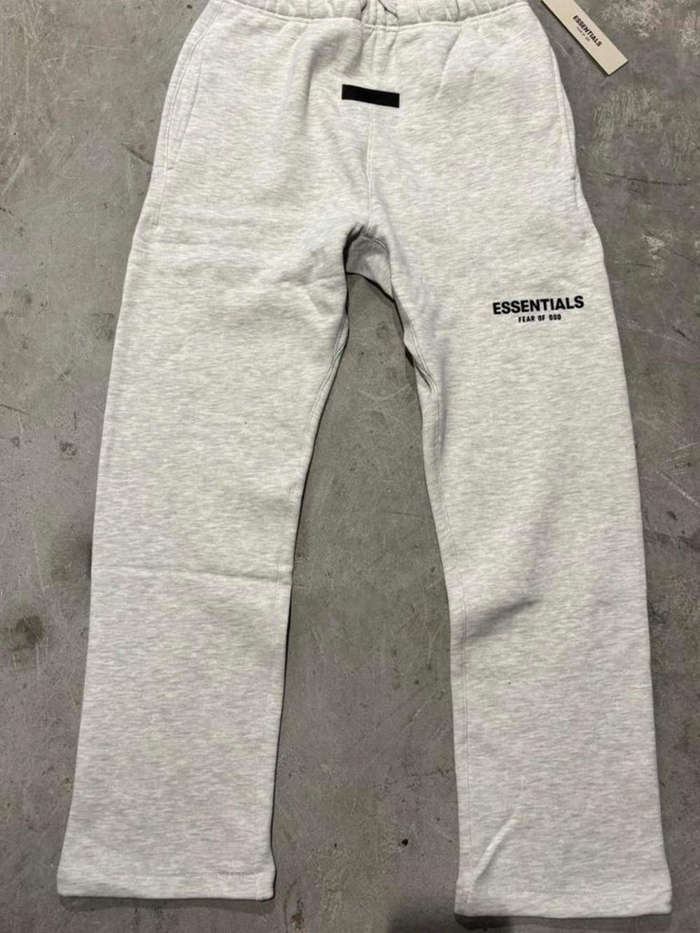 ESSENTIALS Light Heather Gray Logo Sweatpants